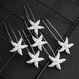 Bridal Crystal Pearl Hairpin Set Wedding Hair Accessories U-shaped Clips