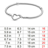 Heart Closure Snake Chain Bracelet
