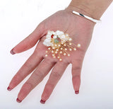 Freshwater Pearl Aventurine Citrine Carnelian Pin Brooch Pendant