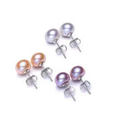 Freshwater Pearl Earrings Studs 925 Sterling Silver Real Pearls Girl Size