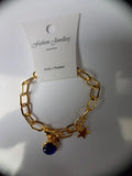 Women Bangle Bracelet Evil Eye Bead Chain Jewelry Gift Wedding