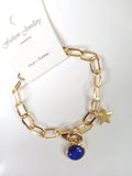 Women Bangle Bracelet Evil Eye Bead Chain Jewelry Gift Wedding