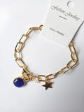 Women Bangle Bracelet Evil Eye Bead Chain Jewelry Gift Wedding