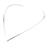 V Shape Choker Necklace Silver Jewelry Stainless Steel