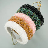 Colorful Beads Sponge Padded Hairband Headband Hair Accessories