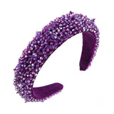Colorful Beads Sponge Padded Hairband Headband Hair Accessories