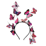 Colorful Butterfly Fairy Fascinator Headband for Women Girls