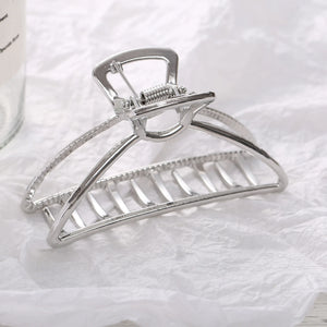 Geometric Hair Claw Clamp Metal Hair Crab Moon Shape Hair Clip