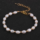 Pink Purple Baroque Pearl Bangle Wedding Jewelry
