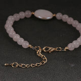 Crystal Fluorite Bracelet with Baroque Pearl Charm