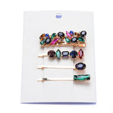Rhinestone Pearl Hairpin Barrettes Set - 2-5 Packs