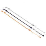 Stainless Steel Slider Charms Bracelet Snake Chain 3mm