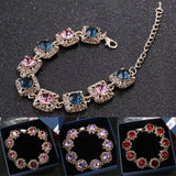 Glitter Rhinestone Bracelet Wedding Party Jewelry Bangle Chain