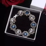 Glitter Rhinestone Bracelet Wedding Party Jewelry Bangle Chain