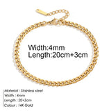 Cuban Chain Stainless Steel Foot Chain for Men and Women