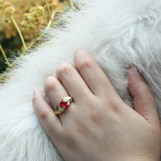 Women Ring 5x7mm Oval Stone Jewelry Sizes Ideal Gift