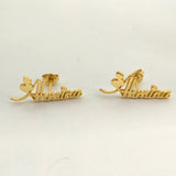 Custom Name Earring 925 Sterling Silver Studs