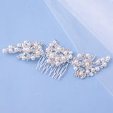 Wedding Hair Comb Rhinestone Pearl Bridal Hair Accessories