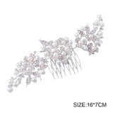 Wedding Hair Comb Rhinestone Pearl Bridal Hair Accessories