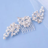 Wedding Hair Comb Rhinestone Pearl Bridal Hair Accessories