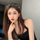 Rhinestone Tassel Headband Hair Band Hair Hoop