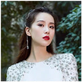 Rhinestone Tassel Headband Hair Band Hair Hoop