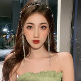 Rhinestone Tassel Headband Hair Band Hair Hoop