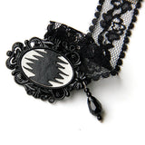 Women Halloween Lace Necklace Decorative Choker Charm Necklace
