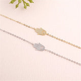 Women Hamsa Crystal Eye Pendant Bracelet Family Gift
