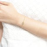 Women Hamsa Crystal Eye Pendant Bracelet Family Gift