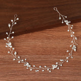 Bride Tiara Rhinestone Pearl Headband Hair Jewelry