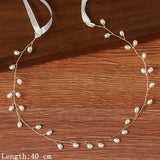 Bride Tiara Rhinestone Pearl Headband Hair Jewelry