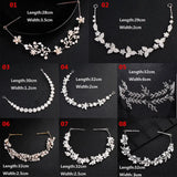 Women Rhinestone Flower Headband Bridal Hairband