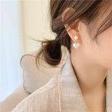 Vintage Style Camellia Baroque Pearl Earrings