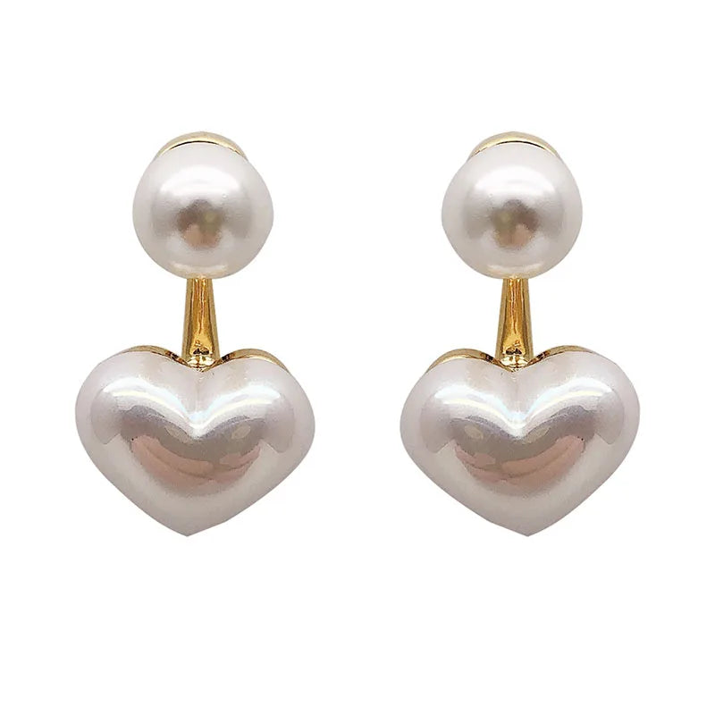 Vintage Style Camellia Baroque Pearl Earrings