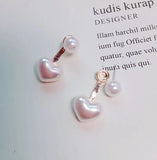 Vintage Style Camellia Baroque Pearl Earrings