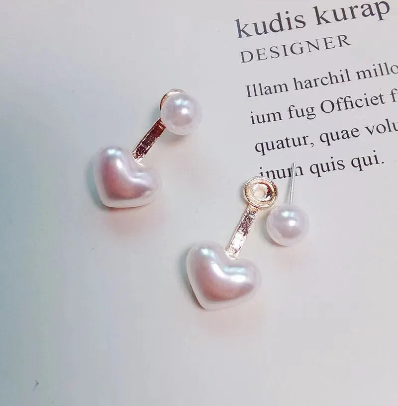 Vintage Camellia Baroque Pearl Earrings