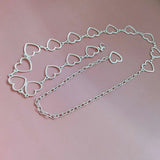 Heart Shape Metal Body Belly Chain Belt for Dress Jewellery