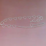 Heart Shape Metal Body Belly Chain Belt for Dress Jewellery