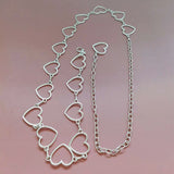 Heart Shape Metal Body Belly Chain Belt for Dress Jewellery