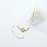 Retro Roman Numeral Pointer Bracelet Silver 925 for Women