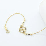Retro Roman Numeral Pointer Bracelet Silver 925 for Women
