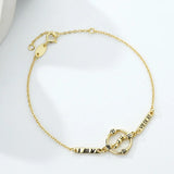 Retro Roman Numeral Pointer Bracelet Silver 925 for Women