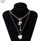 Irregular Pearls Pendant Multilayer Punk Necklaces