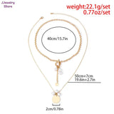 Irregular Pearls Pendant Multilayer Punk Necklaces