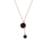 S925 Sterling Silver Women's Round Plate Necklace