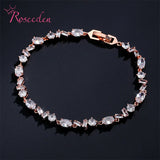 Women Jewelry CZ Charms Roman Bangles Royal Queen Bracelet