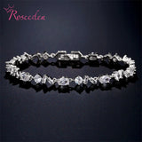 Women Jewelry CZ Charms Roman Bangles Royal Queen Bracelet