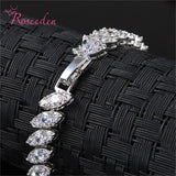 Royal Queen Bracelet CZ Charms Roman Bangles