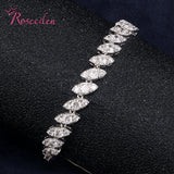 Royal Queen Bracelet CZ Charms Roman Bangles